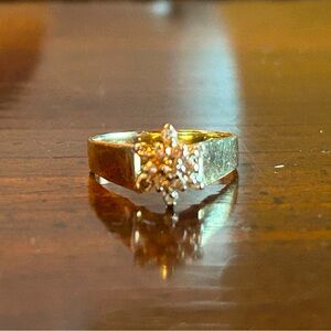 Diamond cluster ring. Appraised at $1100.